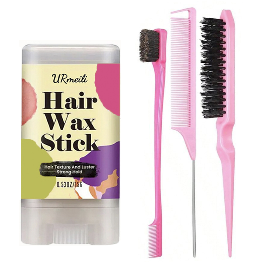 Waxing Kit Home - แท่งแว็กซ์จัดแต่งทรงผม พร้อมชุดแปรงหวีผมแบบ Slick Back แว็กซ์จัดแต่งทรงผมติดทนนาน แปรงสำหรับจัดแต่งทรงผม